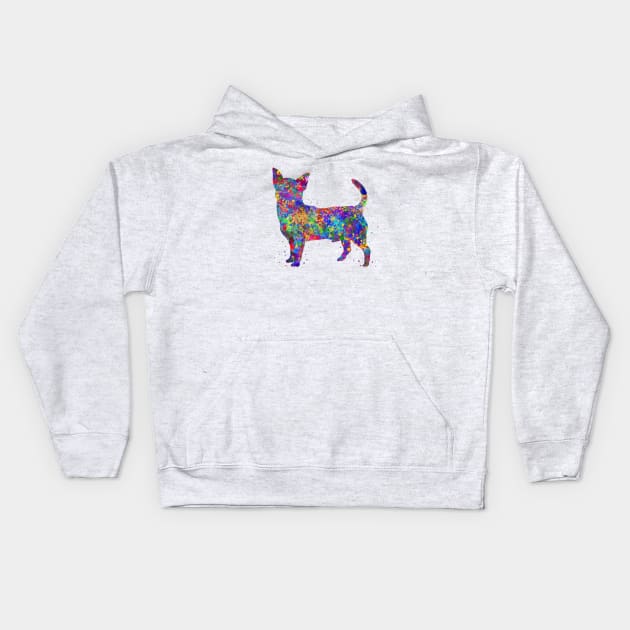 Chihuahua Dog Kids Hoodie by Yahya Art